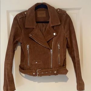 Blanknyc suede Moto jacket